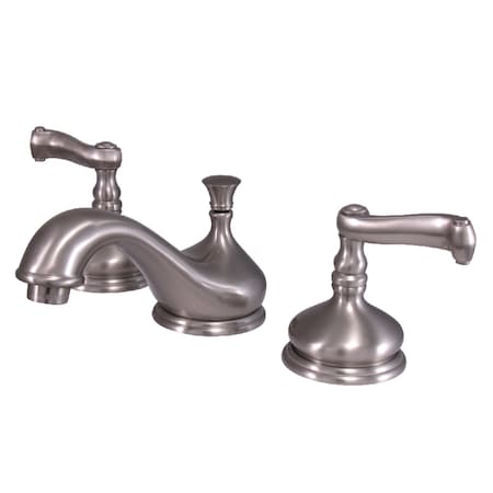 Kingston Brass KS1168FL 8" Widespread Bathroom Faucet, Brushed Nickel KS1168FL